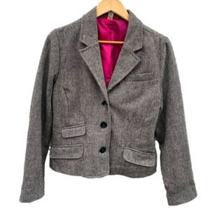 Old Navy Women’s Tweed Wool Confetti Blazer Jacket